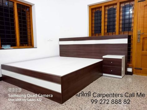 House Design Kerala, Bedroom Parents, Cot Design, Architecture House Design, Wooden King Size Bed, Lcd Panel Design, Kerala Architecture, Flat Furniture, Architecture Homes