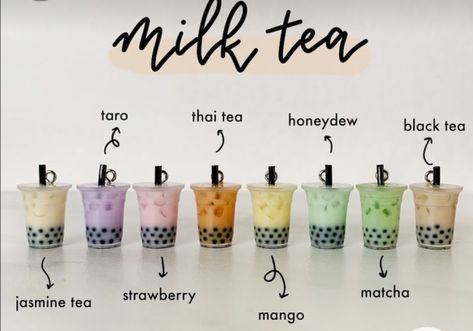 Milk Tea Keychain, Boba Flavors, Drink Keychain, Boba Tea Recipe, Bubble Tea Flavors, Bubble Tea Recipe, Boba Bubble Tea, Boba Milk Tea, Bubble Tea Boba