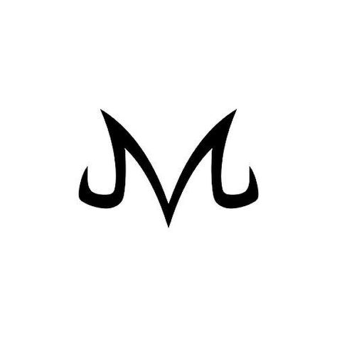 Majin Tattoo, Majin M, Demon Mark, Old English Tattoo, Word Tattoo Ideas, Dbz Tattoo, Trident Tattoo, Aztec Tattoo Designs, Z Tattoo