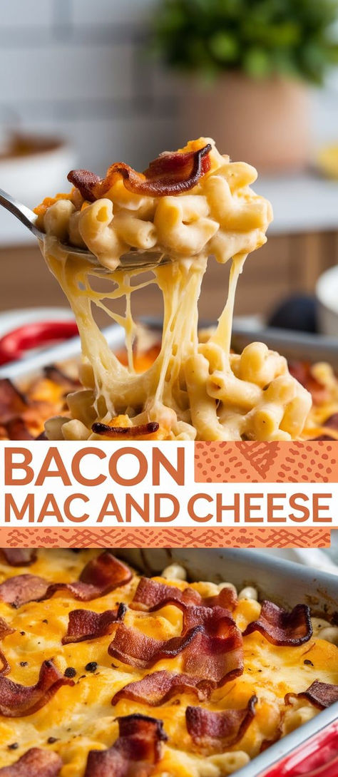 Bacon Mac and Cheese – Skip the dishes with this one-pot bacon mac and cheese! Creamy, cheesy goodness meets crispy bacon in a single pot for a cozy, satisfying meal. Mac And Cheese Recipe Bacon, Crock Pot Bacon Mac And Cheese, Bacon Mac And Cheese Recipe Crockpot, Bacon Mac And Cheese Recipe Baked, Chicken Bacon Mac And Cheese, Mac N Cheese With Bacon, Mac And Cheese Bacon, Bacon Mac And Cheese Recipe, Bacon Mac N Cheese