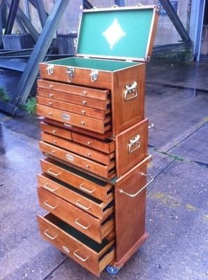 Gerstner Tool Chest, Wood Tool Chest, Knives Collection, Wooden Tool Box, Wood Stack, Wood Tool Box, Tool Chests, Tool Storage Cabinets, Wooden Tool Boxes