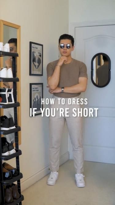 Fall Outfits For Short Men, Short Guy Fashion Tips, Best Outfits For Short Men, Short King Outfits Men, Mens Outfits Short Men, Short Men Winter Outfits, Outfit Ideas Short Men, Shorter Men Fashion, How To Dress For Your Body Type Men