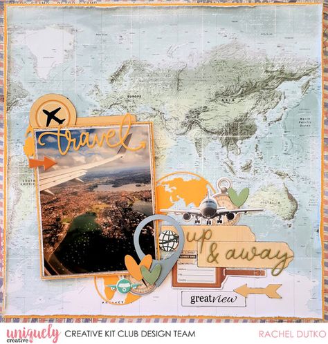 Shop the products Uniquely Creative Products Used:UCP2704 Travel PlansUCP2705 See The WorldSunny Days cardstockUCP2713 Scenic Route Creative CutsUCE2004 Travel Puffy StickersUCCS117 Scenic Route Cut-A-Part SheetUCD2132 Travel T... Travel Scrapbook Layouts, Scrapbooking Layouts Travel, Uniquely Creative, Holiday Scrapbook, Disney Scrapbooking Layouts, Vacation Scrapbook, Owl Birthday, Travel Journals, Creative Products