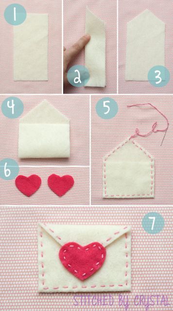 Valentine Envelopes, Felt Valentine, Pinterest Valentines, Valentines Envelopes, Diy Valentine's Day Decorations, Diy Valentines Decorations, Valentine Projects, Diy Valentine, Diy Valentines Crafts