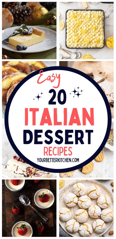 Italian Pastry Recipes, Italian Cookies Authentic, Italian Pastry Cream Recipe, Italian Dessert Recipes, Authentic Italian Desserts, Italian Baking, Semifreddo Recipe, Italian Desserts Easy, Italian Desserts Traditional