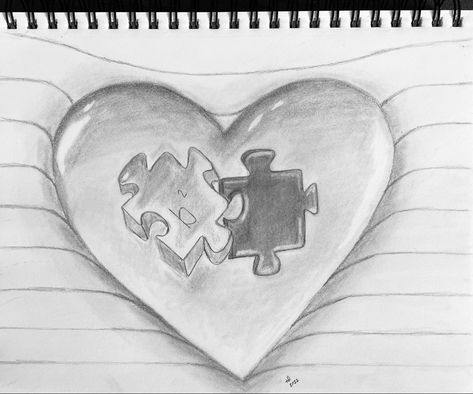 Healed Heart Drawing, Unconditional Love Drawing, Drawings That Represent Love, Love Pencil Art, Cool Heart Drawings, Heart Pencil Drawing, Valentines Drawings, Swing Drawing, Love Heart Drawing