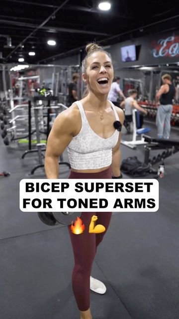 Different Bicep Curls, Bicep Curls Variations, Nikkiey Stott Workout, Bicep Burnout Workout, Bicep Superset Workout, Nikkiey Stott, Bicep Superset, Warrior Babe, Creative Workouts