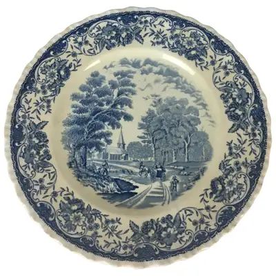 Saturday Sale at 1stdibs - Page 3 Iridescent Decor, Chinoiserie Plates, Antiques Repurposed, Entertaining Dinner, White Decoration, Blue Dishes, Liberty Blue, Plate Collection, English Tudor