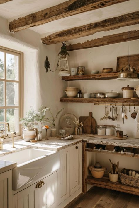 Get Inspired: Farmhouse Kitchen Picture Ideas - Quiet Minimal French Cottage Kitchens Inspiration, Kitchen Picture Ideas, House Interior Modern, Farmhouse Decoration Ideas, Cottage Kitchen Inspiration, English Cottage Kitchens, Farmhouse Design Ideas, Unfitted Kitchen, Diy Farmhouse Ideas