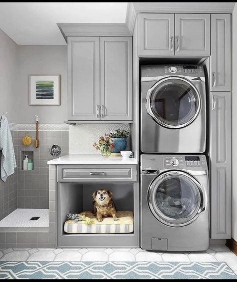 Renovation Plan, Dog Farm, Grey Laundry Rooms, Laundry Room Storage Shelves, Small Laundry Room Organization, Room Storage Diy, Dog Washing Station, Dream Laundry Room, Laundry Room Layouts