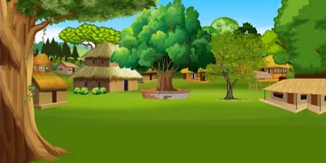 Village Cartoon Background Hd, Dora Cartoon, Village Background, Desktop Background Nature, Free Green Screen Backgrounds, Nature Cartoon, Farm Cartoon, Village Drawing, Forest Cartoon