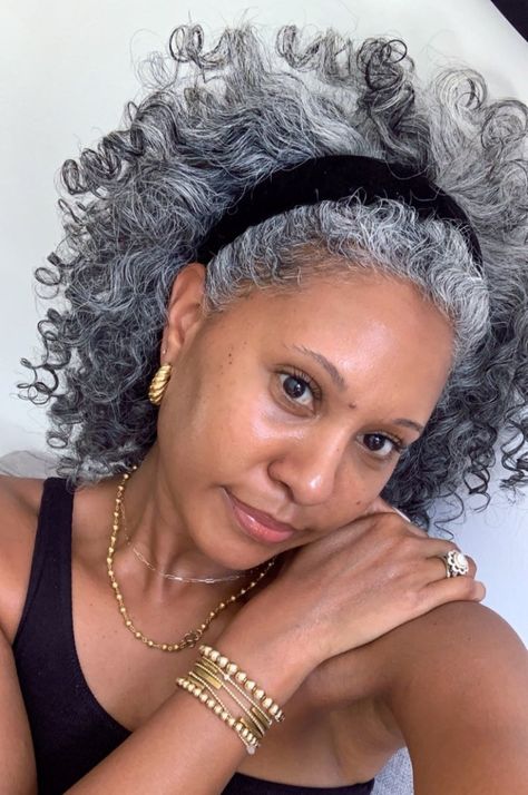 Short Natural Hairstyles For Older Black Women Gray Hair, Tennille Murphy, Facial Massage Techniques, Ponytail Hair Piece, Grey Hair Inspiration, Beautiful Gray Hair, Natural Gray Hair, Hair Ponytail, Ponytail Hair