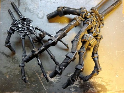 #steampunk #poe #skull #tattoo #gun #skeleton #brutalist #hand #love #hate #sculpture #slipknot #eminem #art #MetalArt #playstation #xbox Steel Projects, How To Weld, Welded Metal Projects, Metal Skeleton, Steampunk House, Car Deco, Oakley Glasses, Welding Art Projects, Metal Working Projects