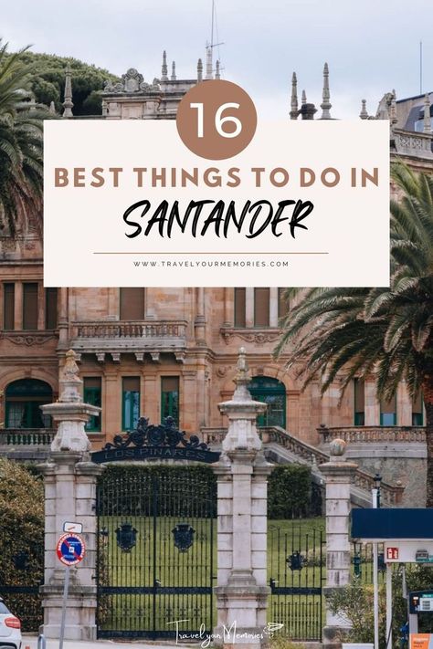 Click here for everything you need to know about Santander, Spain. Learn what to do in Santander. From the best things to do in Santander, where to stay, what to eat, and the best travel tips, this Santander itinerary will help you to plan your best Santander city trip! #Santander #Spain #Europe #SpainTravel #Wanderlust #Cantabria Things to do in Santander | Santander Spain | What to do in Santander | Places to go in Spain | Best Cities in Spain | Northern Spain | #citytripspain #citytrip Northern Spain Travel, Best Cities In Spain, Santander Spain, North Of Spain, Cities In Spain, Hiking Places, Travel Through Europe, Places In Spain, Road Trip Europe