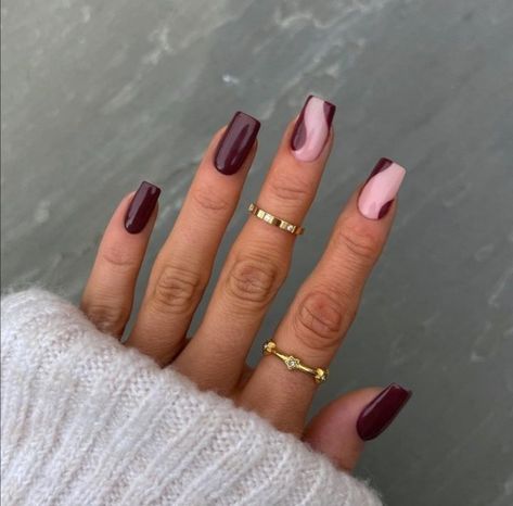 Short Nail Inspo, Wine Nails, Valentines Day Nails, Hippie Nails, Punk Nails, Subtle Nails, Simple Gel Nails, Vibrant Nails, Casual Nails