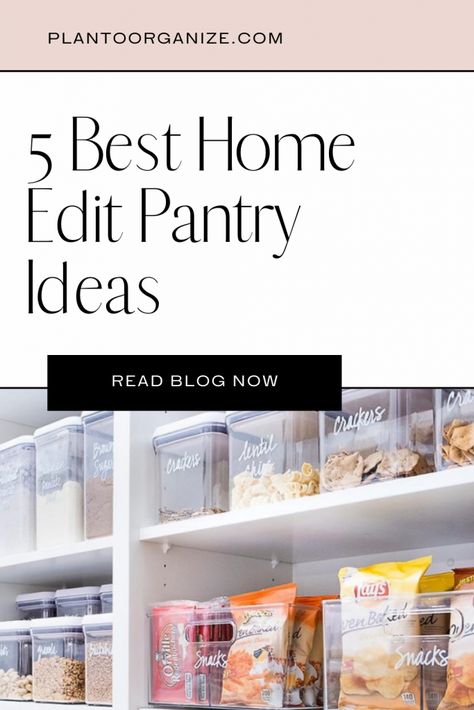 Pantry Organization Home Edit, Pull Out Pantry Organization, Home Edit Pantry Organization, Home Edit Kitchen, Home Edit Organization, The Home Edit Pantry, Home Edit Pantry, Walk In Pantry Organization, Corner Pantry Organization