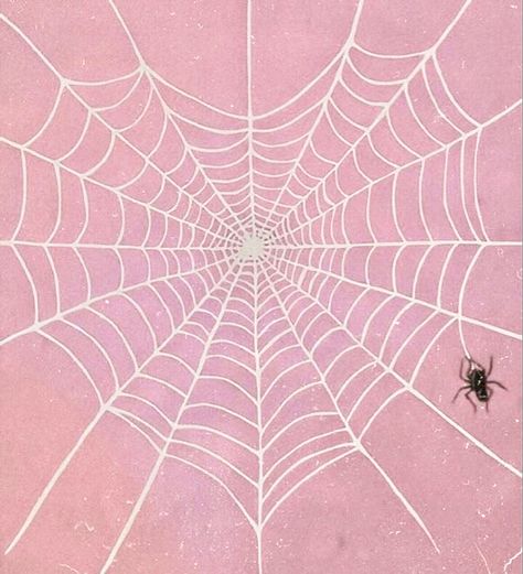 Pink Spider Wallpaper, Spider Aesthetic, Spider Wallpaper, Icona Ios, Pink Spider, Iphone Pink, Pink Goth, Y2k Background, About Halloween