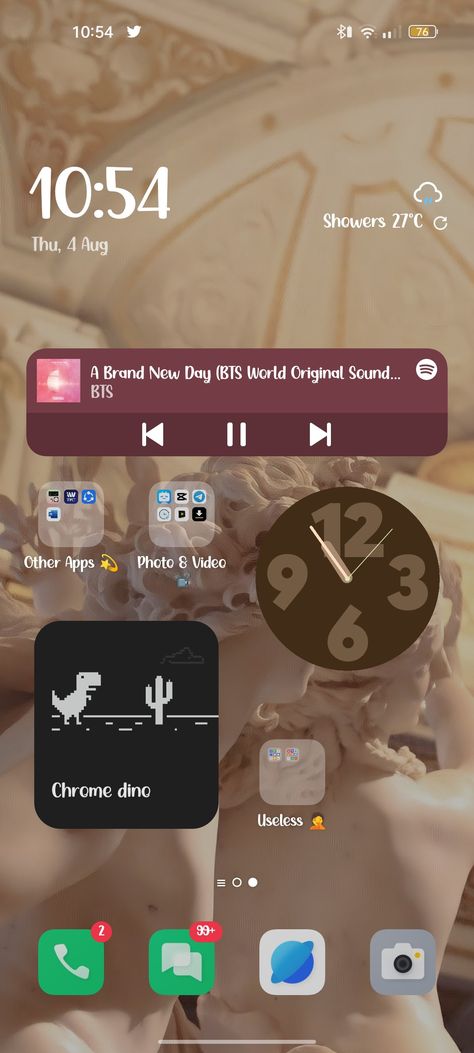 Homescreen Layout Oppo Homescreen Layout, Aesthetic Homescreen, Brand New Day, Homescreen Layout, New Day, Layout, Photo And Video, The Originals, 10 Things