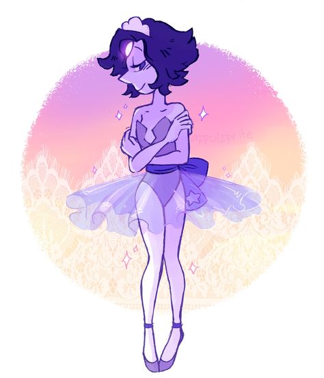 Su Pearl Oc, Steven Universe Purple Diamond, Steven Universe Widget, Universe Widget, Pearl Oc Steven Universe, Pearl Pfp, Pearl Oc, Sapphire Steven Universe, Steven Universe Theories