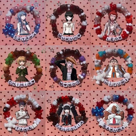 Hifumi Yamada, Sakura Ogami, Bead Kandi, Mukuro Ikusaba, Kiyotaka Ishimaru, Chihiro Fujisaki, Sayaka Maizono, Leon Kuwata, Kawaii Bracelet