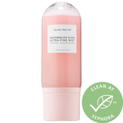 Watermelon Glow Ultra-Fine Mist - Glow Recipe | Sephora The Glow Recipe, Fridge Essentials, Watermelon Glow, Face Spray, Hydrating Mist, Glow Recipe, Pumpkin Seed Oil, Oily Skin Care, All I Ever Wanted