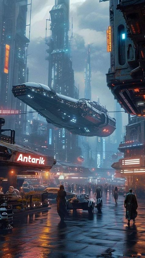 Robot City Concept Art, Star Citizen Concept Art, Cyberpunk Alien, New Year Dance, Concept Vehicles Sci Fi, Sci Fi Landscape, Boston Dynamics, Sci Fi City, Scifi Fantasy Art