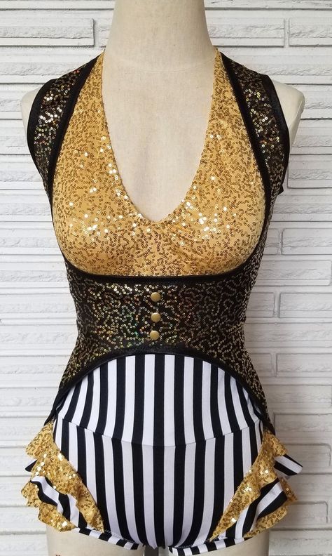 Classic Circus Costumes, Circus Trapeze Costume, Female Circus Costumes, Clown Dance Costume, Acrobatic Outfit Circus, Circus Couture Fashion, Circus Theme Dance Costume, Acrobat Clothes, Acrobat Outfits Circus Costume