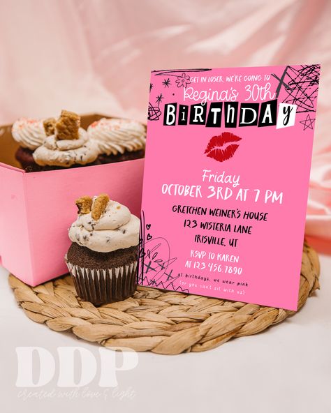 Enjoy 10% off with our code DESERTDISCO10 when you spend $35 or more ✨ CLICK TO VISIT OUR SHOP ON ETSY & PURCHASE FOR YOUR EVENT ✨5x7" Instant downloadable, self-editable invitation template. Bratz Party Invitation, Bratz Birthday Invitation, Mean Girls 30th Birthday, Mean Girls Birthday Invitations, 2000 Party Theme Early 2000s Invitation, Y2k Birthday Party, 30th Birthday Parties, Birthday Invitations Girl, Disco Party