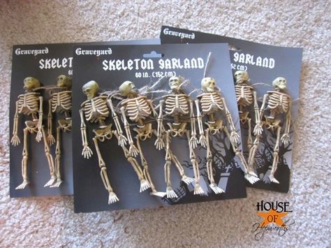 Dollar_Tree_Halloween_Decor_HoH_15 by benhepworth, via Flickr Diy Halloween Skeleton, Dollar Store Halloween Diy, Skeleton Craft, Loads Of Money, Skeleton Arm, Dollar Store Halloween Decorations, Plastic Skeleton, Dollar Tree Halloween, Dollar Store Halloween