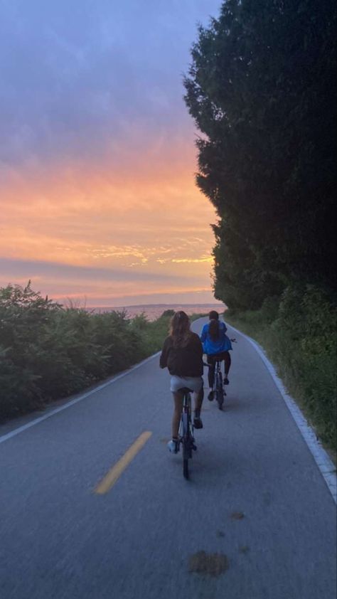 Friends Bike Riding, Board Inspiration, Vision Board Inspiration, Bike Ride, Summer Vibes, Vision Board, Country Roads, Bike, Sun