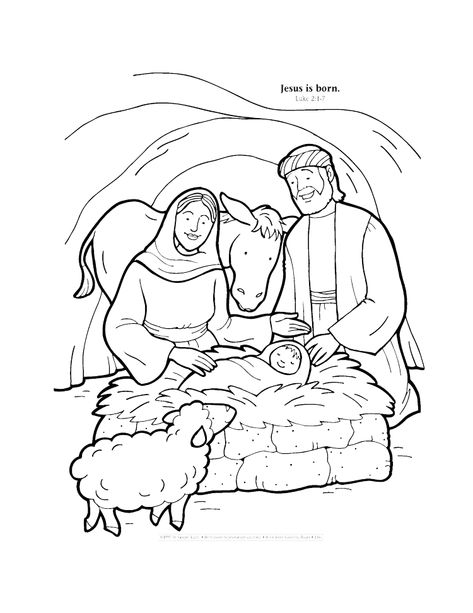 52 FREE Bible Coloring Pages for Kids from Popular Stories Free Bible Coloring Pages, Nativity Coloring Pages, Jesus Coloring Pages, Santa Klaus, Birth Colors, Jesus Drawings, Luke 12, Christmas Bible, Birth Of Jesus Christ