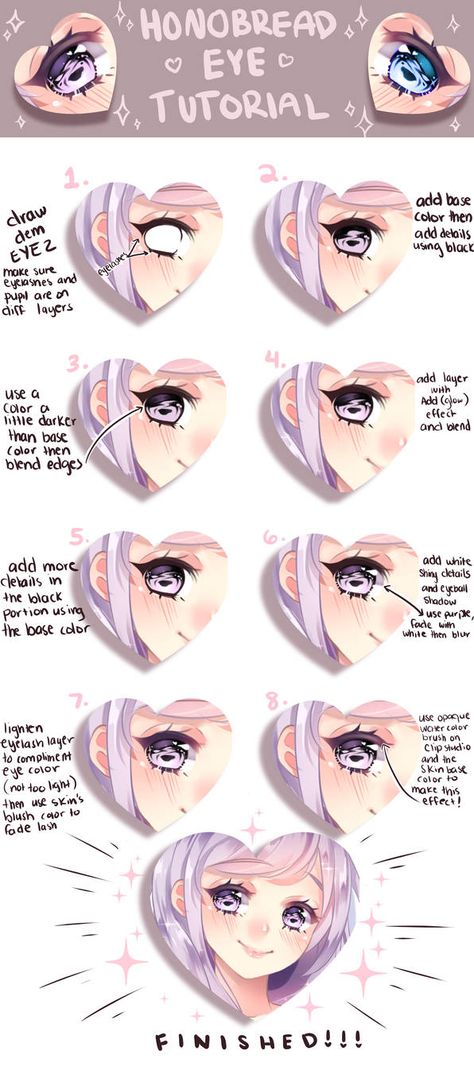 Shiny Eye Coloring Tutorial by HonoBread on DeviantArt Clip Studio Paint Tutorial, Shading Reference, How To Draw Anime, Manga Tutorial, Eye Drawing Tutorials, Shiny Eyes, Anime Tutorial, How To Shade, Draw Anime