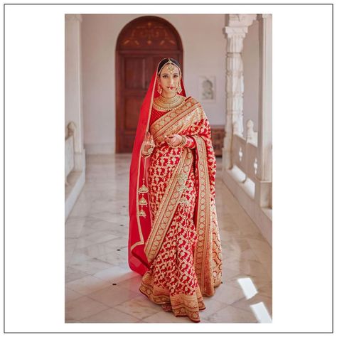 20+ Brides Who Rocked Sabyasachi Sarees On Their Weddings Gujju Wedding, Nepali Wedding, Red Saree Wedding, Sabyasachi Bridal, Stylish Saree, Sabyasachi Sarees, Sabyasachi Bride, Sabyasachi Lehenga, Wedding Lehengas