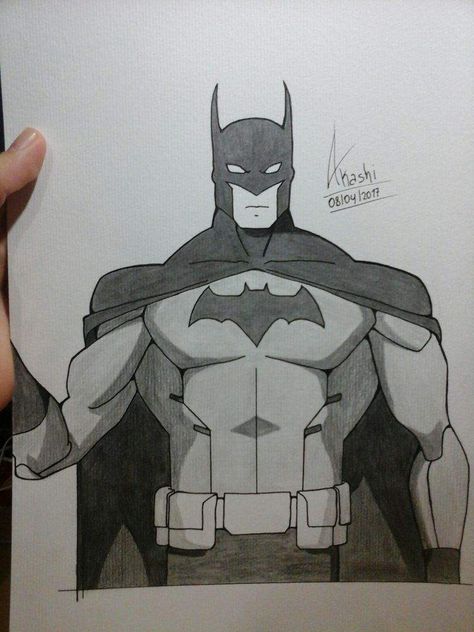 Superhero Sketches Easy, Super Hero Sketches Easy, Bat Man Drawings, Batman Sketch Easy, Batman Sketch Pencil, Batman Drawing Sketches, Batman Drawing Easy, Batman Art Drawing, Superhero Sketches