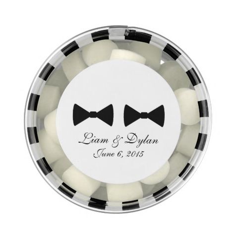 "Double Bow Ties" Round Favors for your guests! Comes in a variety of colors! Gay Wedding Gifts For Guests, Lesbian Save The Date, Lgbt Wedding Invitations, Gay Wedding Card, Double Bow, Chewing Gum, Gay Wedding, Favor Bags, Bow Ties