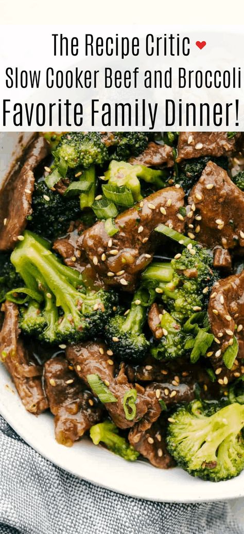 This Beef and Broccoli takes just minutes to throw in the slow cooker. The beef melts in your mouth and the flavor is out of this world! My top five favorite recipes on the blog! Slow Cooker Beef And Broccoli, Crockpot Beef And Broccoli, Pit Beef, Ground Beef And Broccoli, Beef Broccoli, The Recipe Critic, Recipe Critic, Beef And Broccoli, Mushroom And Onions