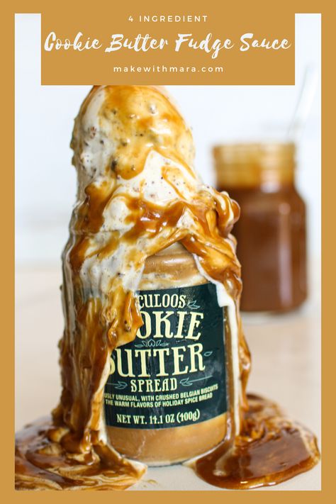 Cookie Butter Sauce, Cookie Butter Fudge, 4 Ingredient Cookies, Ice Cream Sauce, Vegetarian Cookies, Spice Bread, Buttered Corn, Coffee Ideas, Butter Fudge