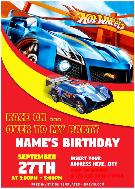 Hot Wheels Invitations Free, Hotwheels Birthday Party Invitations Free, Hot Wheels Invitations Template Free, Hotwheels Invitation Template Free, Hot Wheels Invites Birthday Invitations, Hot Wheels Birthday Invitations Free, Hot Wheels Birthday Invite, Hot Wheel Invitation, Hot Wheels Birthday Party Invitations