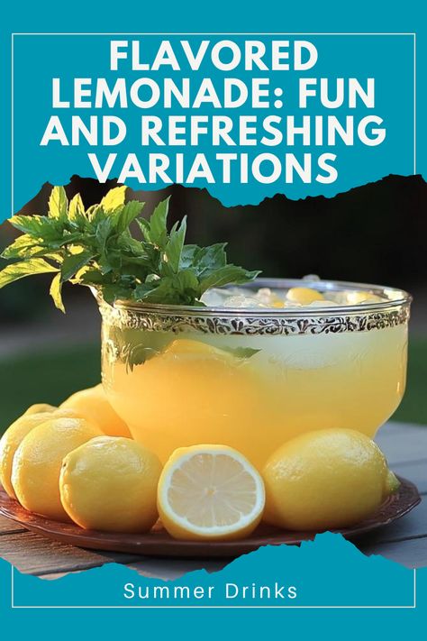 🍍 Refreshing Lemonade – Try these fun lemonade variations for a fresh and fruity twist on a classic drink! 🍇 #LemonadeRecipes #SummerRefreshment #FruityFlavors #CoolDrinks Lemonade Variations, Flavored Lemonade Recipes, Fun Lemonade, Lemonade Punch Recipe, Flavored Lemonade, Lemonade Punch, Blueberry Lemonade, Refreshing Food, Recipes Sweet