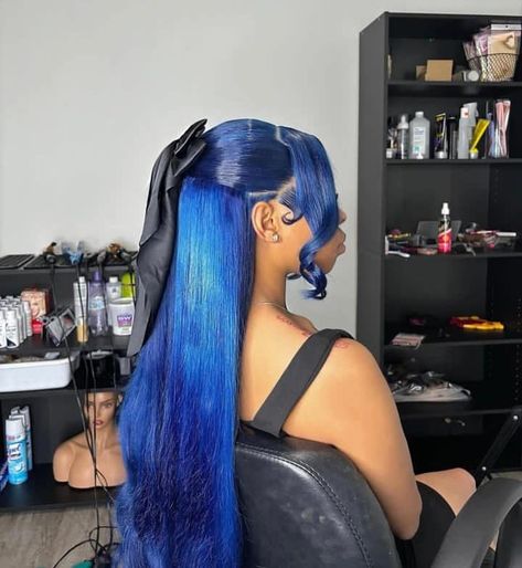 💙🦋🦋 🦋🦋 Blue Quick Weave, Website Bio, Hd Lace Wigs, Aliexpress Hair, Creative Hair Color, Birthday Hairstyles, Quick Weave Hairstyles, Tattoos Women, Slick Hairstyles