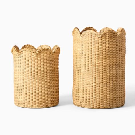 Impulse Shopping, Misha Puff, Rattan Baskets, Rattan Storage, West Elm Kids, Misha And Puff, Toy Basket, Rattan Basket, Big Girl Rooms