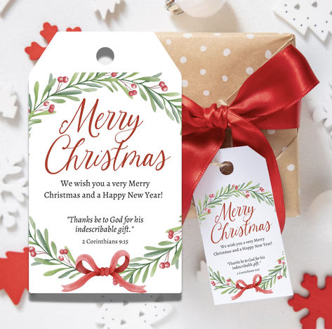 Merry Christmas Gift Tags - Volunteer Appreciation - Children's Church Gift Tags - Volunteer Gift Tags - Bible Verse Volunteer Christmas Gifts Church, Volunteer Christmas Gifts, Volunteer Christmas, Church Volunteers, Quick Christmas Gifts, Merry Christmas Gift Tags, Church Gifts, Volunteer Gifts, Appreciation Ideas