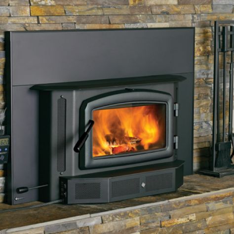 The Best Wood-Burning Fireplace Inserts of 2024 - Picks from Bob Vila Wood Burning Fireplace Insert Ideas, Built In Wood Burning Stove, Wood Burning Insert Fireplace, Tv Above Wood Burning Stove, Wood Burning Fireplace Ideas, Fireplace Insert Ideas, Pellet Stove Fireplace Insert, Wood Burning Stove Ideas, Wood Fireplace Insert