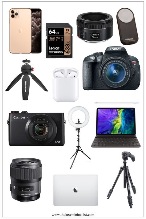 Best Equipment For Youtube Videos, Equipment For Youtube Channel, Vlogging Beginner, Youtube Camera Equipment, Youtube Camera Setup, Vlogging Equipment For Beginners, Vlogging Ideas For Beginners, Youtube Equipment For Beginners, Vlog Equipment