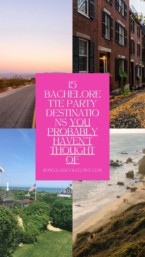 Bachelorette Location Ideas East Coast, Beach Bachelorette Destinations, Best Places For Bachelorette Party, Destination Bachelorette Party Ideas, International Bachelorette Destinations, West Coast Bachelorette Party, Bachelorette Trip Ideas Destinations, Northeast Bachelorette Destinations, Bachelorette City Ideas