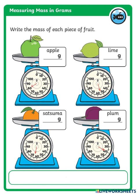 Measuring Mass Mass Worksheets Grade 3, Measuring Mass Activities, Capacity Maths, Math Measurement Activities, Mass Worksheet, Measuring Mass, Cursive Small Letters, Mass Activities, Density Worksheet