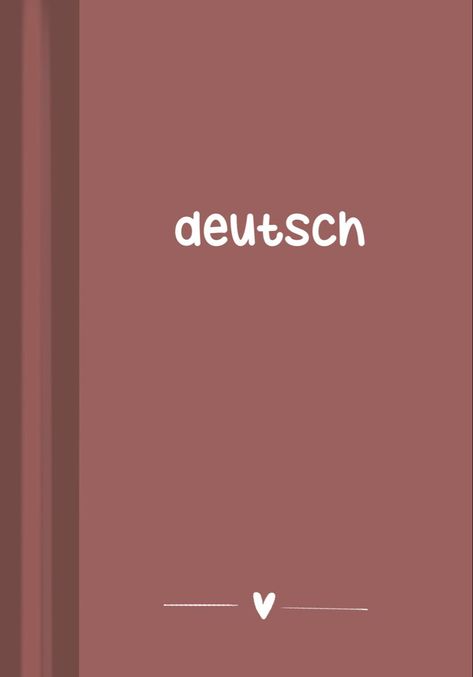 the word deutsch is written in white on a brown background with a heart Back To School Ipad Wallpaper, Good Notes Icon, School Ipad Wallpaper, Good Notes Aesthetic, School Wallpaper Aesthetic, Ipad Goodnotes Template, Good Notes Cover, Goodnotes Cover Aesthetic, Goodnotes Aesthetic