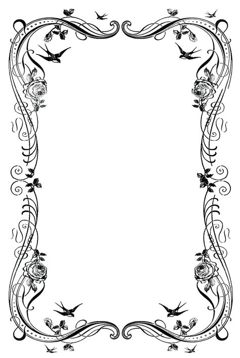 19 Decorative Border Designs Images - Free Clip Art Borders, Free ... Picture Frame Template, A4 Size Paper, Border Templates, Frame Border Design, Page Borders Design, Vintage Borders, Page Borders, Poster Drawing, Borders And Frames