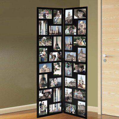 Large Collage Picture Frames, Collage Picture Frame, Collage Des Photos, Wood Hinges, Partition Screen, Hanging Picture Frames, Collage Picture Frames, Picture Frame Sets, Folding Screen