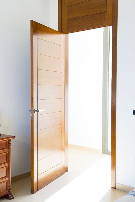 Bedroom Plywood Door Design, Plywood Doors, Single Main Door Designs, Plywood Door, Latest Door Designs, Main Door Designs, Main Doors, House Main Door, House Main Door Design